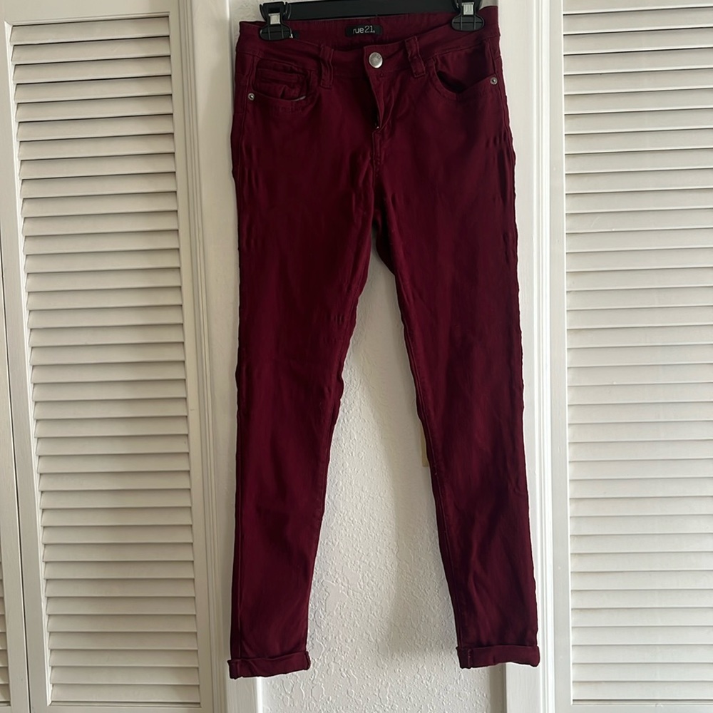 Rue21 Red Jeggings Size 9/10R